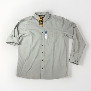 Carhartt Force Sun Defender Mens L Tall Relaxed Lightweight Long Sleeve Shirt
